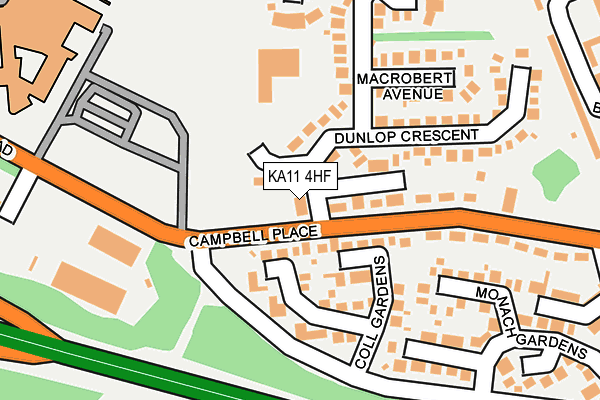 KA11 4HF map - OS OpenMap – Local (Ordnance Survey)