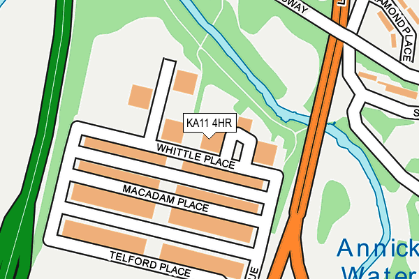 KA11 4HR map - OS OpenMap – Local (Ordnance Survey) KA11 4HR map - OS OpenMap – Local (Ordnance Survey)
