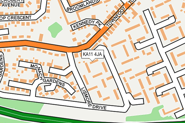 KA11 4JA map - OS OpenMap – Local (Ordnance Survey) KA11 4JA map - OS OpenMap – Local (Ordnance Survey)