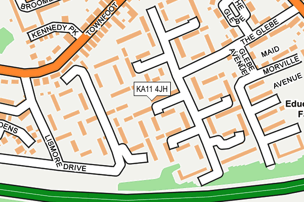 KA11 4JH map - OS OpenMap – Local (Ordnance Survey) KA11 4JH map - OS OpenMap – Local (Ordnance Survey)
