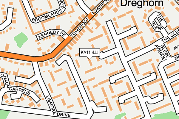 KA11 4JJ map - OS OpenMap – Local (Ordnance Survey) KA11 4JJ map - OS OpenMap – Local (Ordnance Survey)