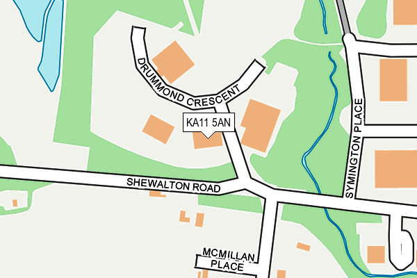 KA11 5AN map - OS OpenMap – Local (Ordnance Survey) KA11 5AN map - OS OpenMap – Local (Ordnance Survey)