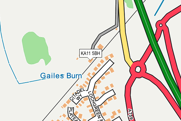KA11 5BH map - OS OpenMap – Local (Ordnance Survey) KA11 5BH map - OS OpenMap – Local (Ordnance Survey)