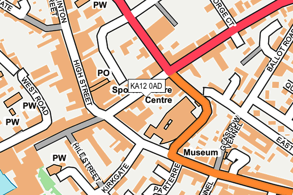 KA12 0AD map - OS OpenMap – Local (Ordnance Survey) KA12 0AD map - OS OpenMap – Local (Ordnance Survey)