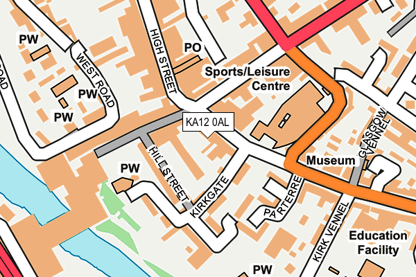 KA12 0AL map - OS OpenMap – Local (Ordnance Survey) KA12 0AL map - OS OpenMap – Local (Ordnance Survey)