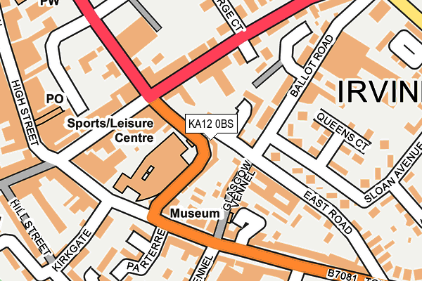 KA12 0BS map - OS OpenMap – Local (Ordnance Survey) KA12 0BS map - OS OpenMap – Local (Ordnance Survey)