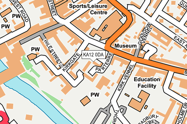 KA12 0DA map - OS OpenMap – Local (Ordnance Survey) KA12 0DA map - OS OpenMap – Local (Ordnance Survey)