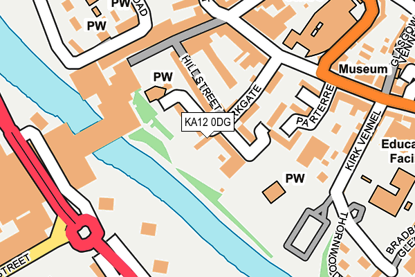 KA12 0DG map - OS OpenMap – Local (Ordnance Survey) KA12 0DG map - OS OpenMap – Local (Ordnance Survey)