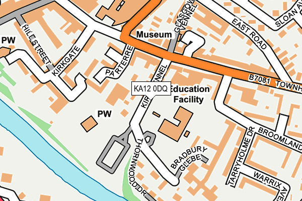 KA12 0DQ map - OS OpenMap – Local (Ordnance Survey) KA12 0DQ map - OS OpenMap – Local (Ordnance Survey)