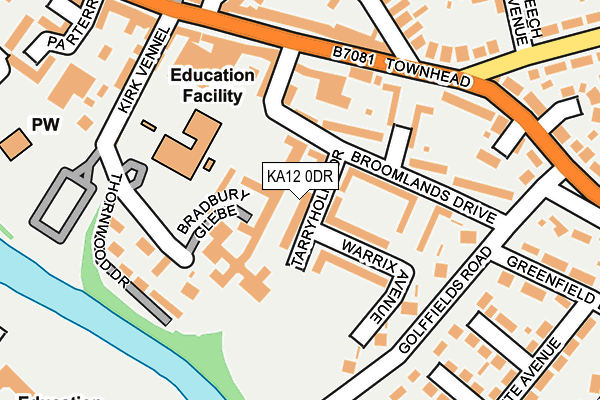 KA12 0DR map - OS OpenMap – Local (Ordnance Survey) KA12 0DR map - OS OpenMap – Local (Ordnance Survey)