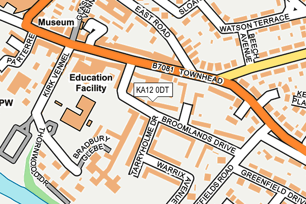 KA12 0DT map - OS OpenMap – Local (Ordnance Survey) KA12 0DT map - OS OpenMap – Local (Ordnance Survey)