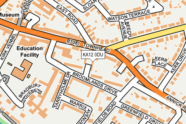 KA12 0DU map - OS OpenMap – Local (Ordnance Survey) KA12 0DU map - OS OpenMap – Local (Ordnance Survey)