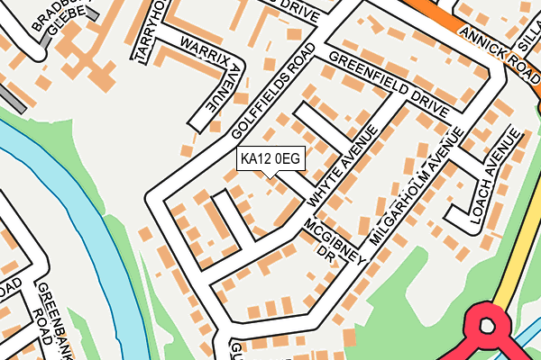 KA12 0EG map - OS OpenMap – Local (Ordnance Survey) KA12 0EG map - OS OpenMap – Local (Ordnance Survey)