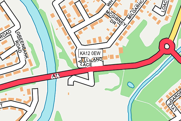 KA12 0EW map - OS OpenMap – Local (Ordnance Survey) KA12 0EW map - OS OpenMap – Local (Ordnance Survey)