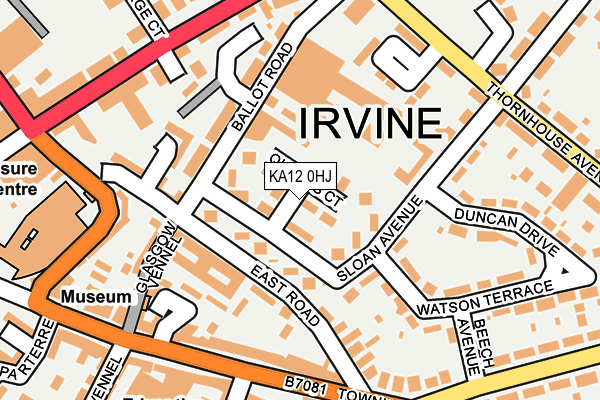KA12 0HJ map - OS OpenMap – Local (Ordnance Survey) KA12 0HJ map - OS OpenMap – Local (Ordnance Survey)