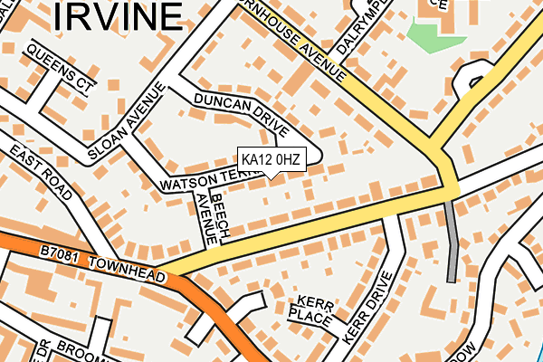 KA12 0HZ map - OS OpenMap – Local (Ordnance Survey) KA12 0HZ map - OS OpenMap – Local (Ordnance Survey)