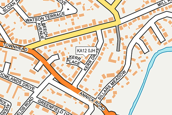 KA12 0JH map - OS OpenMap – Local (Ordnance Survey) KA12 0JH map - OS OpenMap – Local (Ordnance Survey)