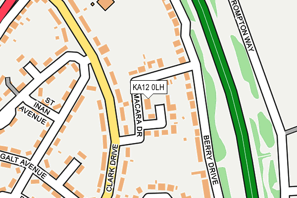 KA12 0LH map - OS OpenMap – Local (Ordnance Survey) KA12 0LH map - OS OpenMap – Local (Ordnance Survey)
