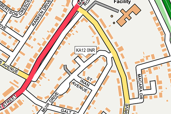 KA12 0NR map - OS OpenMap – Local (Ordnance Survey) KA12 0NR map - OS OpenMap – Local (Ordnance Survey)