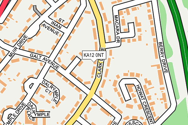 KA12 0NT map - OS OpenMap – Local (Ordnance Survey) KA12 0NT map - OS OpenMap – Local (Ordnance Survey)