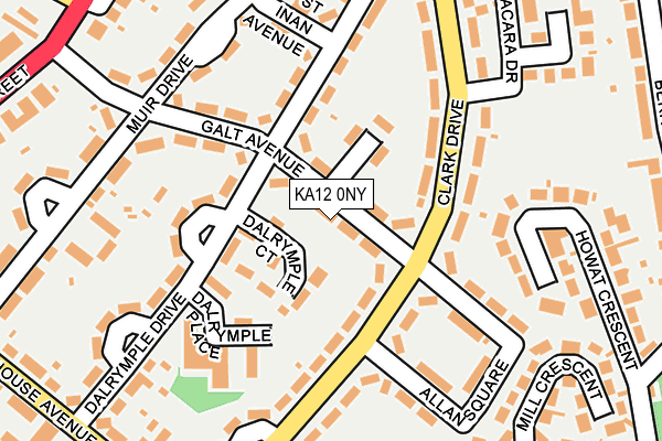 KA12 0NY map - OS OpenMap – Local (Ordnance Survey) KA12 0NY map - OS OpenMap – Local (Ordnance Survey)