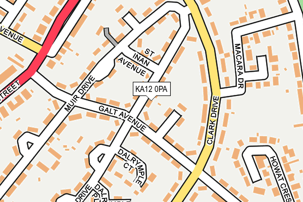 KA12 0PA map - OS OpenMap – Local (Ordnance Survey) KA12 0PA map - OS OpenMap – Local (Ordnance Survey)