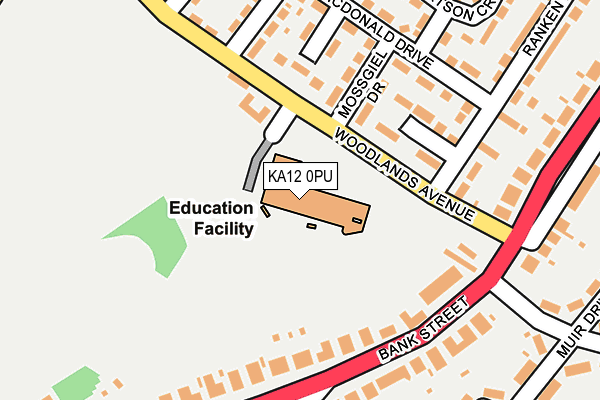 KA12 0PU map - OS OpenMap – Local (Ordnance Survey) KA12 0PU map - OS OpenMap – Local (Ordnance Survey)