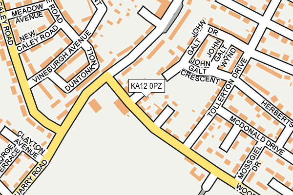 KA12 0PZ map - OS OpenMap – Local (Ordnance Survey) KA12 0PZ map - OS OpenMap – Local (Ordnance Survey)