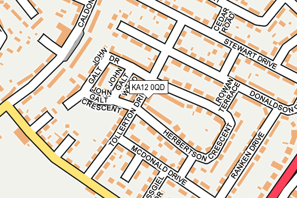 KA12 0QD map - OS OpenMap – Local (Ordnance Survey) KA12 0QD map - OS OpenMap – Local (Ordnance Survey)