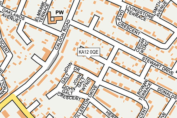 KA12 0QE map - OS OpenMap – Local (Ordnance Survey) KA12 0QE map - OS OpenMap – Local (Ordnance Survey)