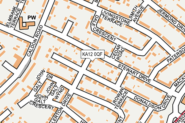 KA12 0QF map - OS OpenMap – Local (Ordnance Survey) KA12 0QF map - OS OpenMap – Local (Ordnance Survey)