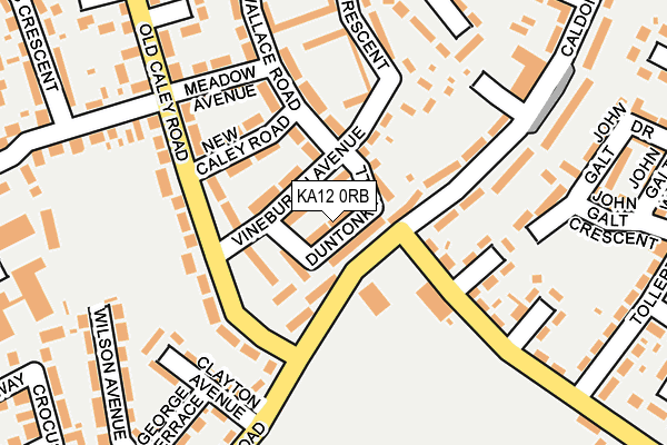 KA12 0RB map - OS OpenMap – Local (Ordnance Survey) KA12 0RB map - OS OpenMap – Local (Ordnance Survey)
