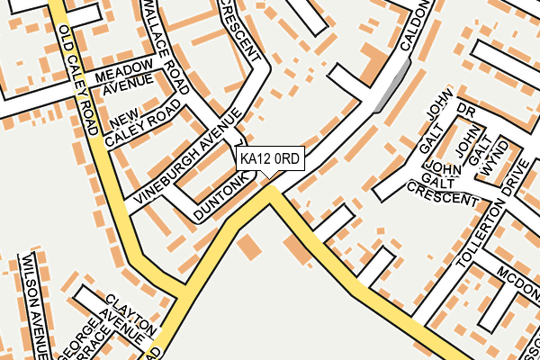 KA12 0RD map - OS OpenMap – Local (Ordnance Survey) KA12 0RD map - OS OpenMap – Local (Ordnance Survey)