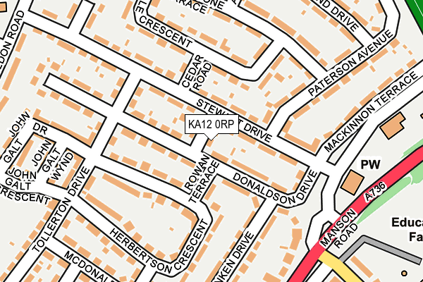 KA12 0RP map - OS OpenMap – Local (Ordnance Survey) KA12 0RP map - OS OpenMap – Local (Ordnance Survey)
