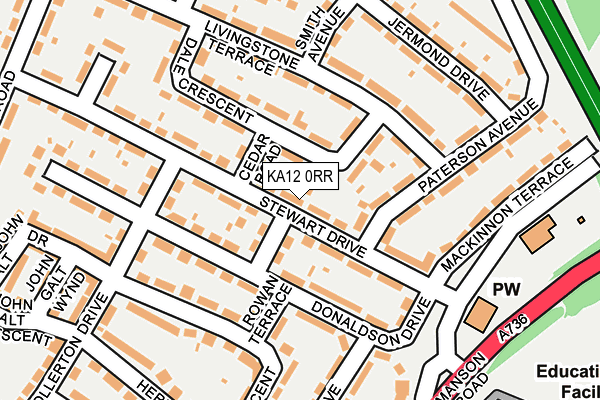KA12 0RR map - OS OpenMap – Local (Ordnance Survey) KA12 0RR map - OS OpenMap – Local (Ordnance Survey)