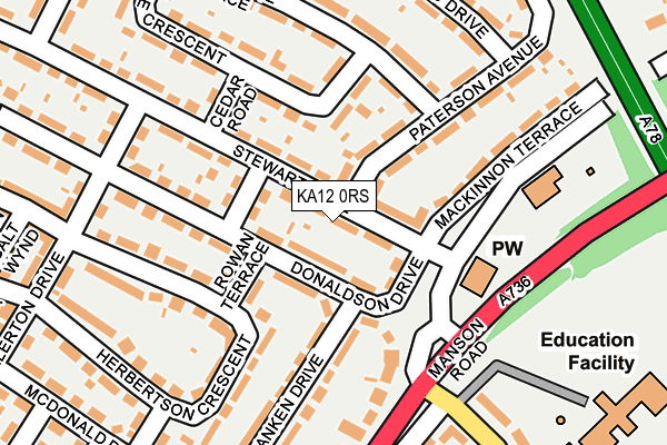 KA12 0RS map - OS OpenMap – Local (Ordnance Survey) KA12 0RS map - OS OpenMap – Local (Ordnance Survey)