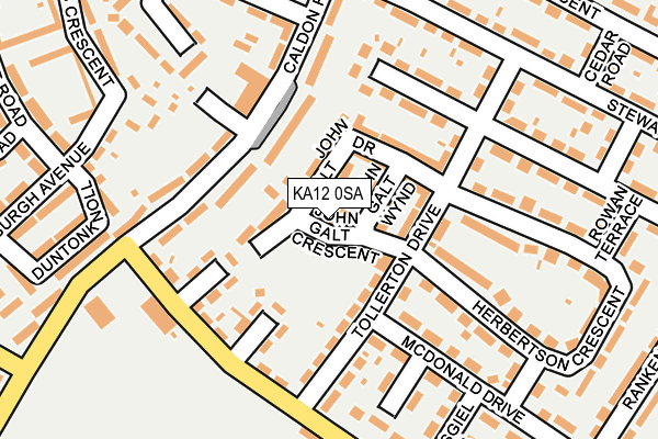 KA12 0SA map - OS OpenMap – Local (Ordnance Survey) KA12 0SA map - OS OpenMap – Local (Ordnance Survey)