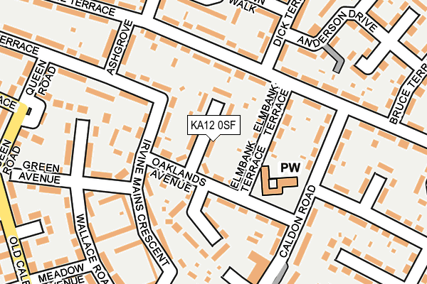KA12 0SF map - OS OpenMap – Local (Ordnance Survey) KA12 0SF map - OS OpenMap – Local (Ordnance Survey)