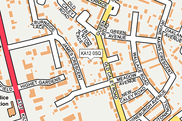 KA12 0SQ map - OS OpenMap – Local (Ordnance Survey) KA12 0SQ map - OS OpenMap – Local (Ordnance Survey)