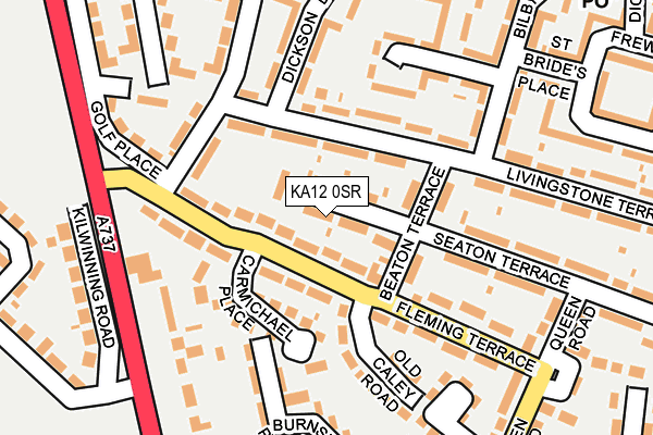 KA12 0SR map - OS OpenMap – Local (Ordnance Survey) KA12 0SR map - OS OpenMap – Local (Ordnance Survey)
