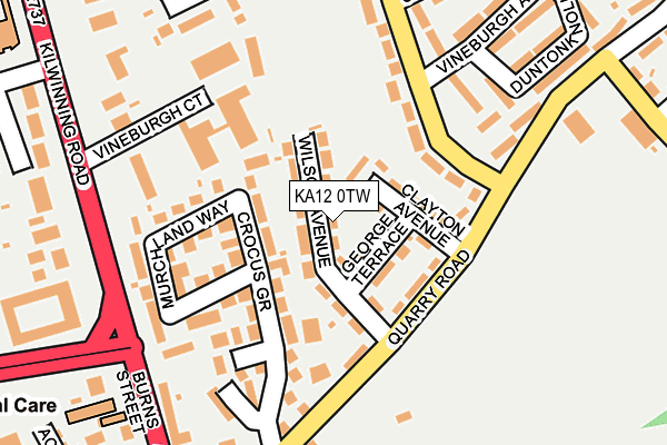 KA12 0TW map - OS OpenMap – Local (Ordnance Survey) KA12 0TW map - OS OpenMap – Local (Ordnance Survey)