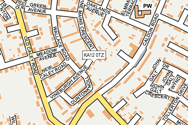 KA12 0TZ map - OS OpenMap – Local (Ordnance Survey) KA12 0TZ map - OS OpenMap – Local (Ordnance Survey)