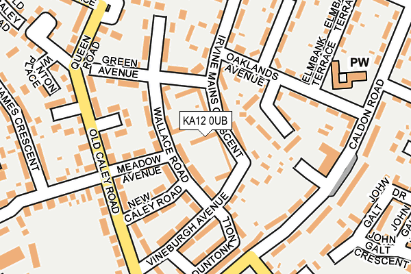KA12 0UB map - OS OpenMap – Local (Ordnance Survey) KA12 0UB map - OS OpenMap – Local (Ordnance Survey)