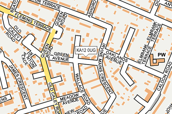 KA12 0UG map - OS OpenMap – Local (Ordnance Survey) KA12 0UG map - OS OpenMap – Local (Ordnance Survey)