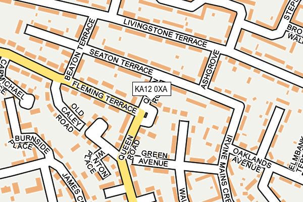 KA12 0XA map - OS OpenMap – Local (Ordnance Survey) KA12 0XA map - OS OpenMap – Local (Ordnance Survey)