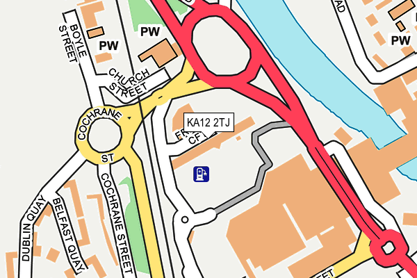 KA12 2TJ map - OS OpenMap – Local (Ordnance Survey) KA12 2TJ map - OS OpenMap – Local (Ordnance Survey)
