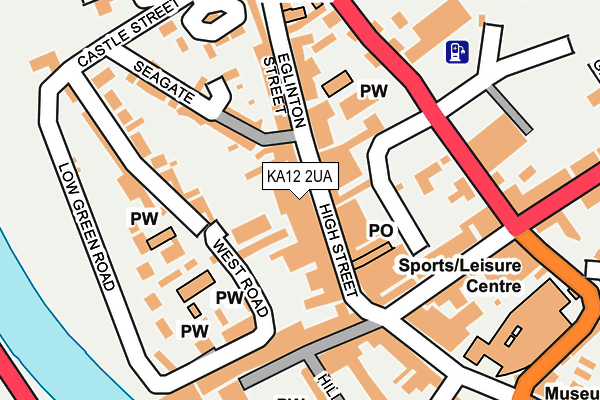 KA12 2UA map - OS OpenMap – Local (Ordnance Survey) KA12 2UA map - OS OpenMap – Local (Ordnance Survey)