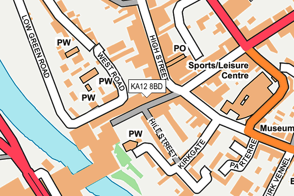 KA12 8BD map - OS OpenMap – Local (Ordnance Survey) KA12 8BD map - OS OpenMap – Local (Ordnance Survey)