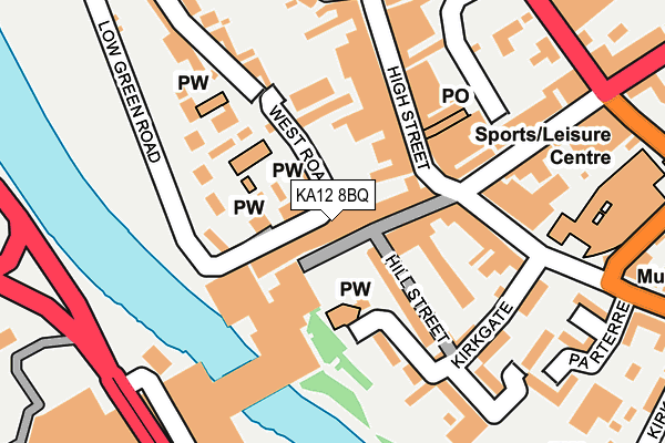 KA12 8BQ map - OS OpenMap – Local (Ordnance Survey) KA12 8BQ map - OS OpenMap – Local (Ordnance Survey)
