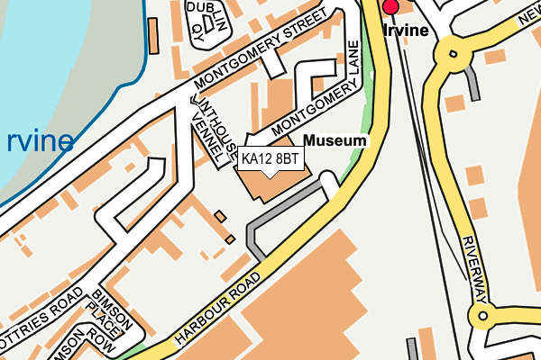 KA12 8BT map - OS OpenMap – Local (Ordnance Survey) KA12 8BT map - OS OpenMap – Local (Ordnance Survey)
